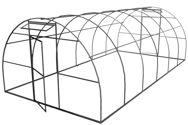 Теплица "Уралочка" 3х4 (порошковая) Классик шаг 1 м