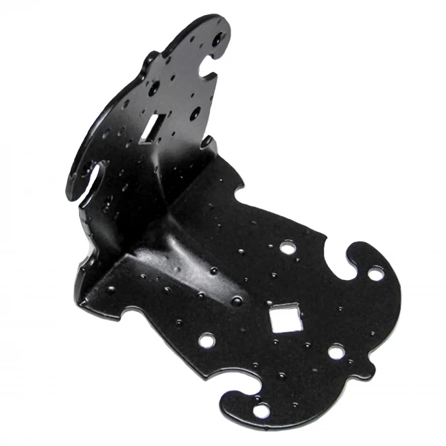 Уголок крепёжный фигурный чёрный матовый НОЭЗ