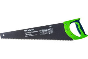 Ножовка по дереву Зубец, 450 мм, 7-8 TPI, зуб 2D, кал.зуб, защ. покр., 2-х комп. рук-ка Сибртех