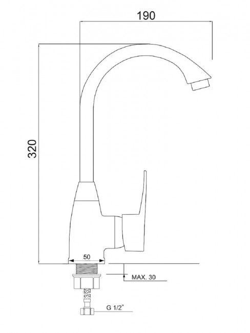 Смеситель для кухни пластиковый