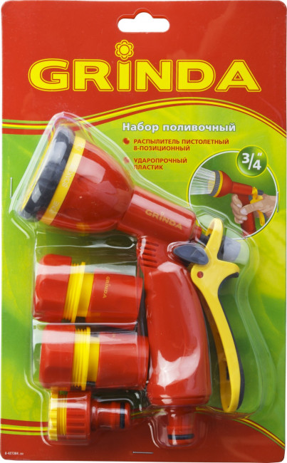 Пистолет распылитель 8 режимов GRINDA GS-34