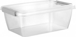 Контейнер для продуктов Plast Team HELSINKI с защёлками 1 л прямоугольный