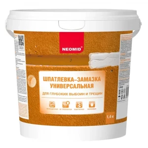Шпаклевка готовая для трещин 1,4кг Неомид