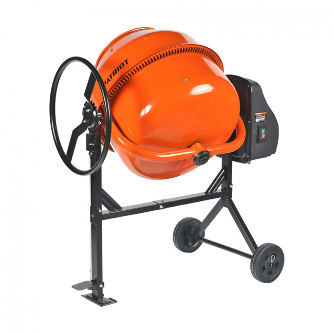 Бетоносмеситель PATRIOT BM 208C, 800 Вт, 200 кг готовой смеси, венец - чугун