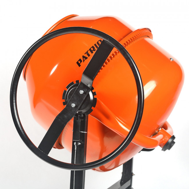 Бетоносмеситель PATRIOT BM 208C, 800 Вт, 200 кг готовой смеси, венец - чугун