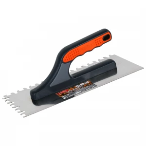 Гладилка 280х130мм полир. нерж. сталь, зуб коготь, 8х11х13мм, 3-К ручка DЕCOR 