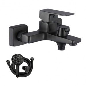Смеситель для ванной NAR06-310-BL-25201 латунный одноручковый чёрный NARCIS Wesnaart