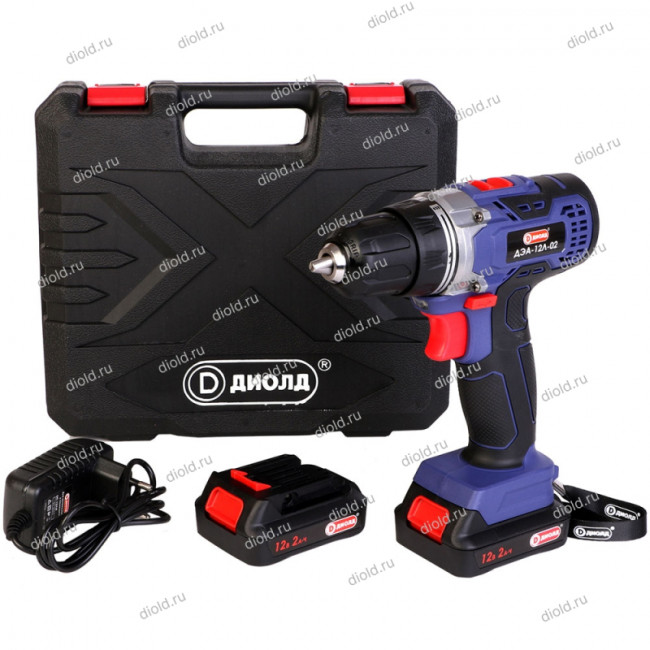 Аккумуляторная дрель-шуруповерт Диолд ДЭА-12Л-02