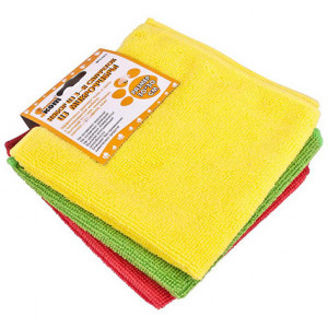 Набор из 3-х салфеток из микрофибры, размер 30х30 см
