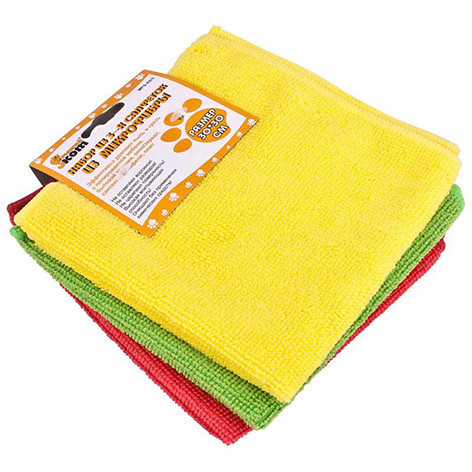 Набор из 3-х салфеток из микрофибры, размер 30х30 см