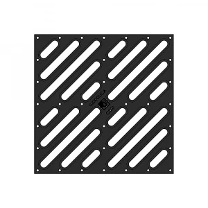 Решётка водоприемная Gidrolica Point РВ-28,5.28,5 чугунная щелевая, кл.С250