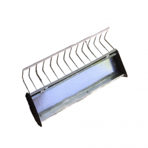 Кормушка малая 60х18см оцинкованная для домашних птиц: кур, уток, гусей