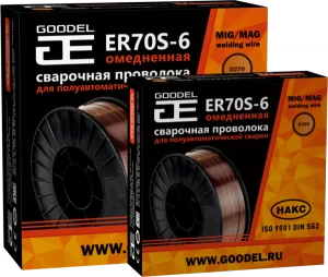 Проволока сварочная GOODEL ER70S-6 ф 0,8 мм 5 кг WOERDE