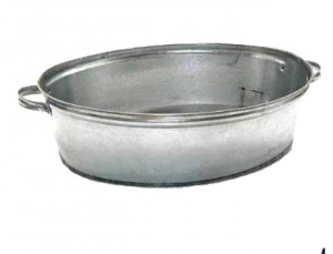 Таз оцинкованный 17л овальный 