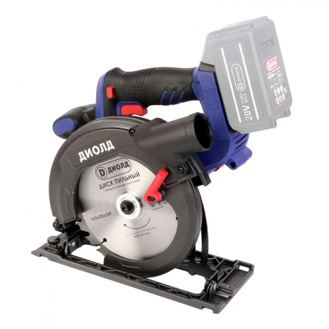 Пила дисковая аккумуляторная АДП-20ЛИ-02 (без батареи и ЗУ) Диолд