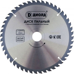 Пильные диски по дереву Диолд 165x48Tx20 мм