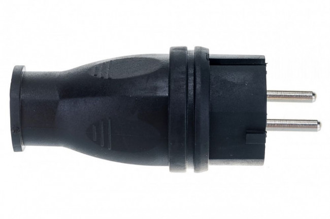 Вилка каучуковая с заземлением