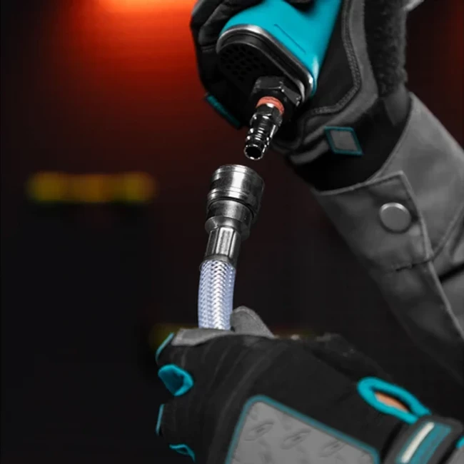 Шланг гибкий для компрессора 10х16мм, 18 бар, армированный, прозрачный, быстросъем, 15м Stels