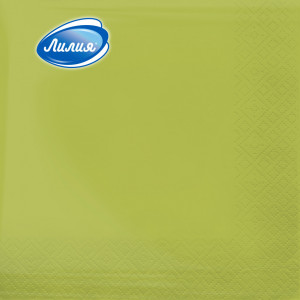 Салфетки Лилия 33х33 Салатовый 2сл 20л