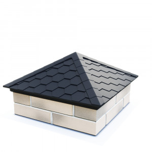 Колпак полимерпесчанный (1,5 кирпича) Графит ZKING