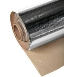 Фольга для бани 140 мкр на крафт-бумаге.   30м2