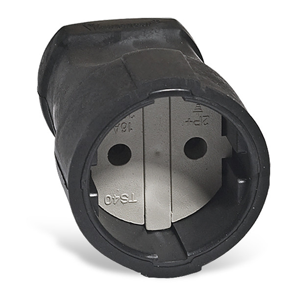 Штепсельное гнездо б/з черн