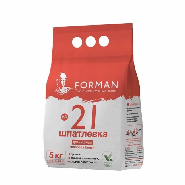 Шпаклевка гипсовая Forman 21 финишная 