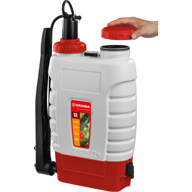 Опрыскиватель GRINDA KS-12, ранцевый 12 л, с телескопическим удлинителем