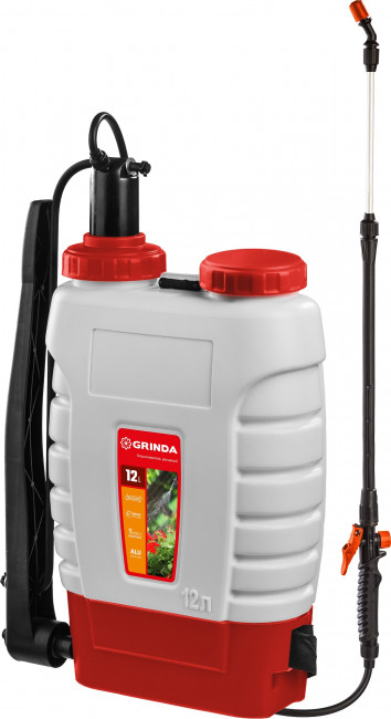 Опрыскиватель GRINDA KS-12, ранцевый 12 л, с телескопическим удлинителем
