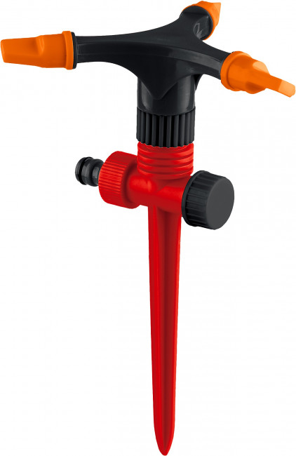 Распылитель круговой на пике, 3 сопла, 90 м2 полив, GRINDA GR-P