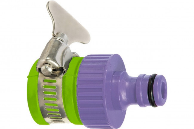 Адаптер пластмассовый, 3/4 с внешним хомутом Palisad