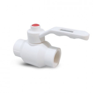 Кран шаровый полипропилен железная ручка
