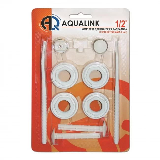 Комплект для монтажа радиатора 3/4" 11 элементов (2 кронштейна)