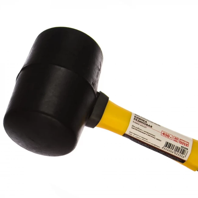 Киянка резиновая, фибер.рукоятка "Профи"  BIBER