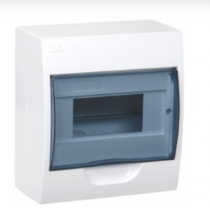 Бокс навесной IEK ЩРН-П- 8 I IP40 пластик МКР12-N-08-40-20