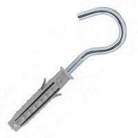Дюбель с крюком, полукольцом